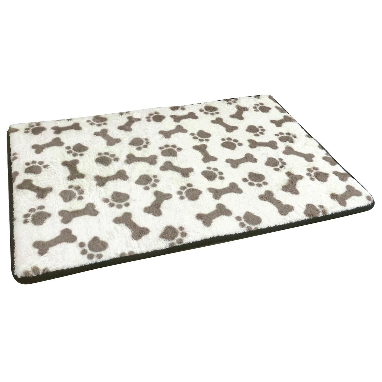 Memory Foam Pet Mat Paw Prints Bones Anti Slip 50x80cm